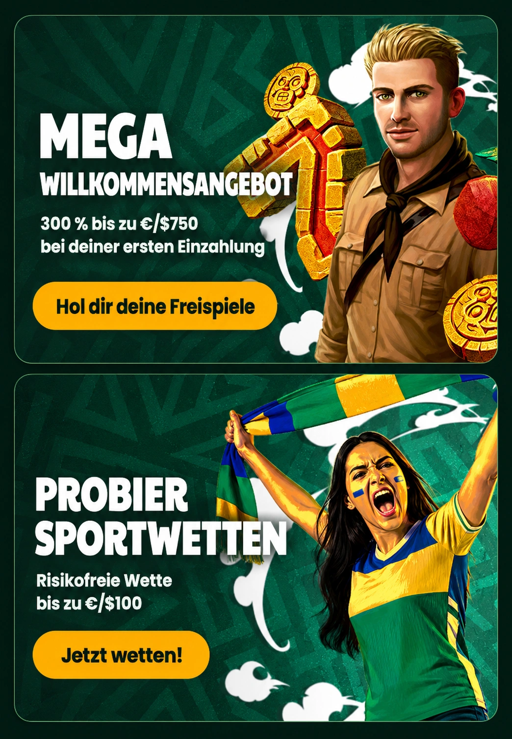 Tikal Casino Affiliate-Landing-Vorschau